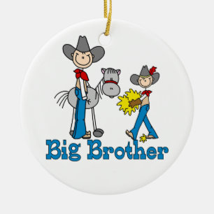 Stock-Cowboy-großer Bruder Keramikornament