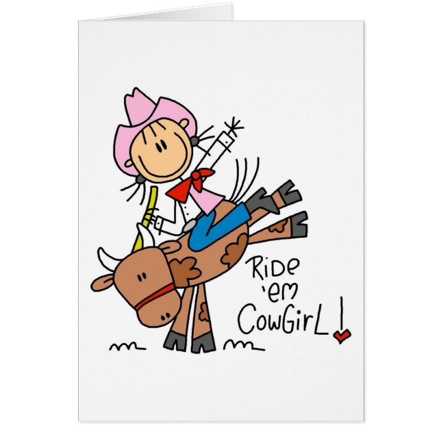 Stock-Cowgirl, das Stiert-shirts und -geschenke (Vorne)