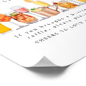 Stock das Bar Couples Duschflasche Raffle Schild (Ecke)