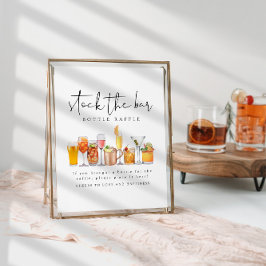 Stock das Bar Couples Duschflasche Raffle Schild