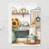 Stock Das Brautparty der Küche Einladung (Rückseite)