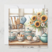 Stock Das Brautparty der Küche Einladung (Rückseite)