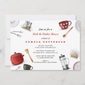 Stock das Küchen-Brautparty Einladung (Vorderseite)