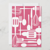 Stock das Retro-Brautparty der Küche Einladung (Rückseite)