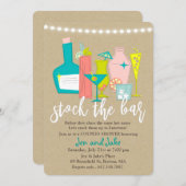 Stock der Coddusche Bar Couples Einladung (Vorne/Hinten)