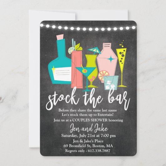 Stock der Coddusche Bar Couples Einladung (Vorderseite)