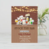 Stock der Einladung zur Bar-Haushaltserwärmung (Stehend Vorderseite)