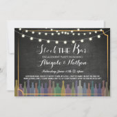 Stock die Bar Chalk Couple Dusche Einladung (Vorderseite)