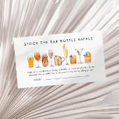 Stock die Bar Couples Duschflasche Raffle Ticket Begleitkarte