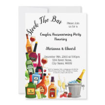 Stock die Bar Couples Housewarming Party Einladung