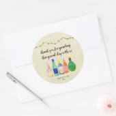 Stock die Bar danke für Aufkleber (Umschlag)