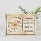 Stock Die Bar Gothic Party Verlobung Einladung (Stehend Vorderseite)