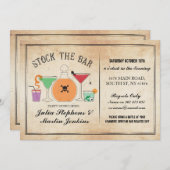 Stock Die Bar Gothic Party Verlobung Einladung (Vorne/Hinten)