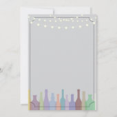 Stock die Bar Gray Party Verlobung Paare einladen Einladung (Rückseite)