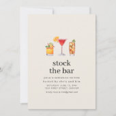 Stock die Bar Housewärming Party Einladung (Vorderseite)