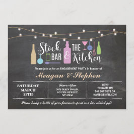 Stock Die Bar & Kitchen Engagement Party Paare Einladung