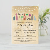 Stock Die Bar Lights Party Verlobung Einladung (Stehend Vorderseite)