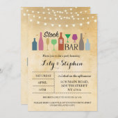 Stock Die Bar Lights Party Verlobung Einladung (Vorne/Hinten)