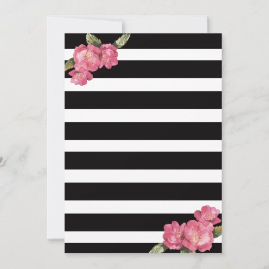 Stock die Bar & Lingerie Bridal Dusche Einladung (Rückseite)