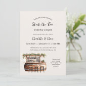 Stock die Bar Paare Polterabend Einladung (Stehend Vorderseite)