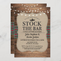 Stock die Bar Rustikale Coupels Dusche Weihnachten