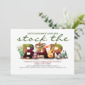 Stock die Bar Taco Fiesta-Party Einladungen (Stehend Vorderseite)
