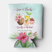 Stock die Bar tropischen Sommerpaare danke Dosenkühler (Vorderseite)