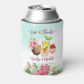 Stock die Bar tropischen Sommerpaare danke Dosenkühler (Kanne Rückseite)