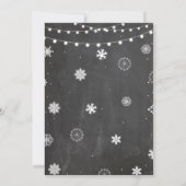 Stock die Bar Weihnachtsschneeflocke Einladung (Rückseite)