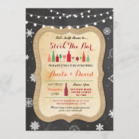 Stock die Bar Weihnachtsschneeflocke Einladung