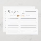 Stock die Brautparty-Rezept-Karte (Vorne/Hinten)