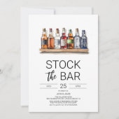 Stock die Dusche Bar Paare Einladung (Vorderseite)