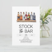 Stock die Dusche Bar Paare Einladung (Stehend Vorderseite)
