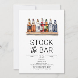 Stock die Dusche Bar Paare Einladung