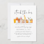 Stock die Dusche Bar Paare Einladung (Vorderseite)