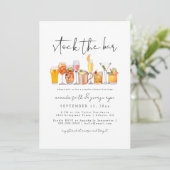 Stock die Dusche Bar Paare Einladung (Stehend Vorderseite)