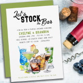 Stock die Dusche der Bar Alocholic Drinks Couples Einladung