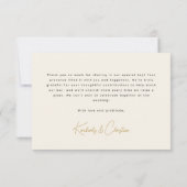 Stock die Dusche der Bar Cart Couples Dankeskarte (Rückseite)