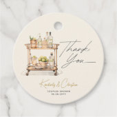 Stock die Dusche der Bar Cart Couples Geschenkanhänger (Vorderseite)