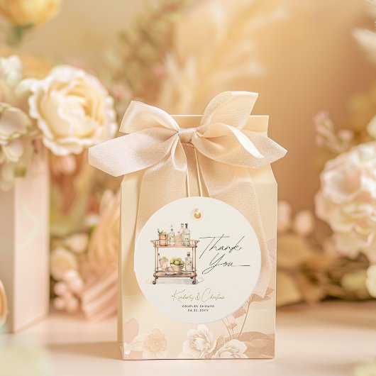 Stock die Dusche der Bar Cart Couples Geschenkanhänger