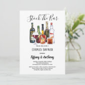 Stock die Dusche für die Bar Einladung (Stehend Vorderseite)