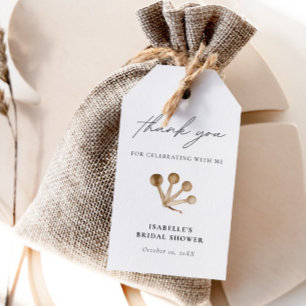 Stock die Küche Boho Wasserfarbe Danke Geschenkanhänger