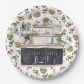 Stock die Küche | BRAUTPARTY PERSONALISIERT Pappteller (Vorderseite)