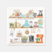 Stock die Küche Brautparty Personalisiert Serviette (Vorderseite)