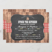 Stock Die Küche Engagement Party Paare Dusche Einladung (Vorne/Hinten)