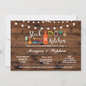 Stock Die Küche Engagement Party Paare Dusche Einladung (Vorderseite)