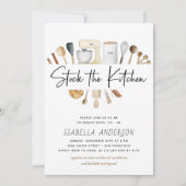 Stock die Küche Pantry Boho Brautparty Einladung (Vorderseite)