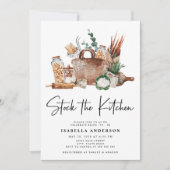 Stock die Küche Pantry Greenerity Brautparty in Einladung (Vorderseite)