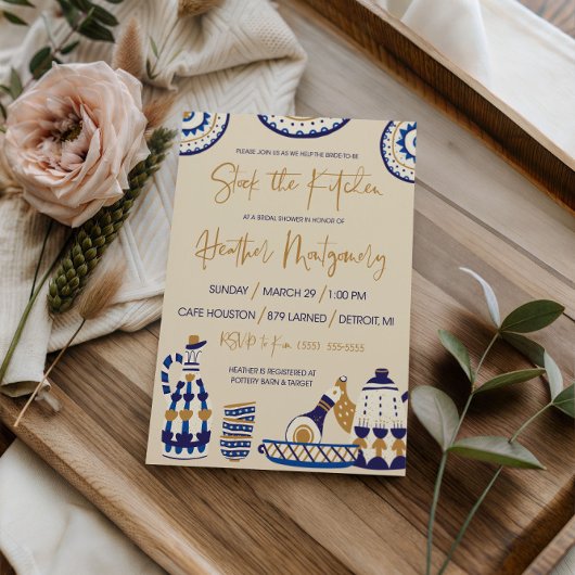 Stock die Küchen Bridal Dusche Einladung