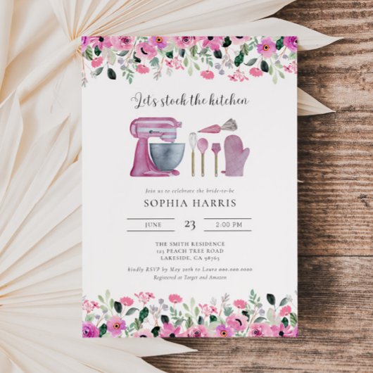 Stock die Küchen Bridal Dusche Einladung